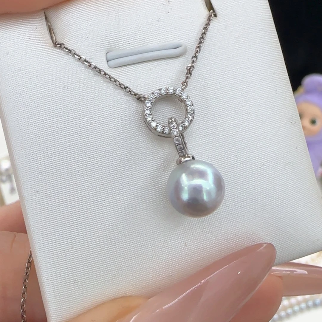 海水珍珠颈饰银S925镶嵌