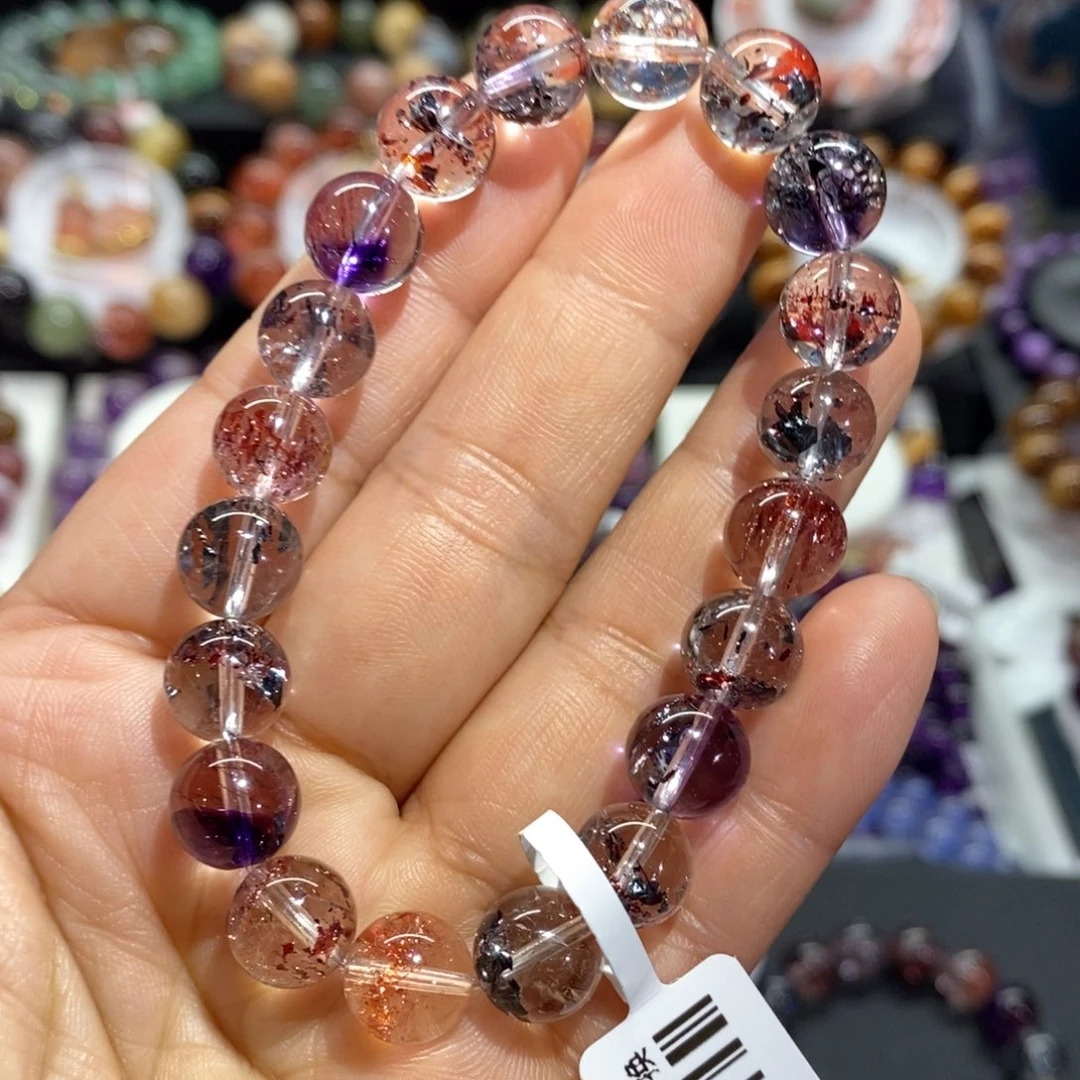 水晶手串未镶嵌彩毒液