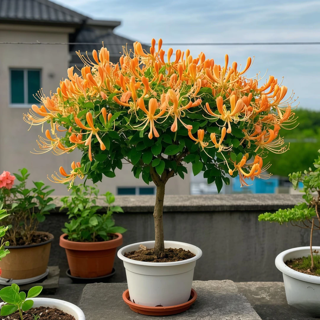 正宗四季金银花可食用泡茶盆栽绿植泡茶树苗阳台花卉庭院新手好养