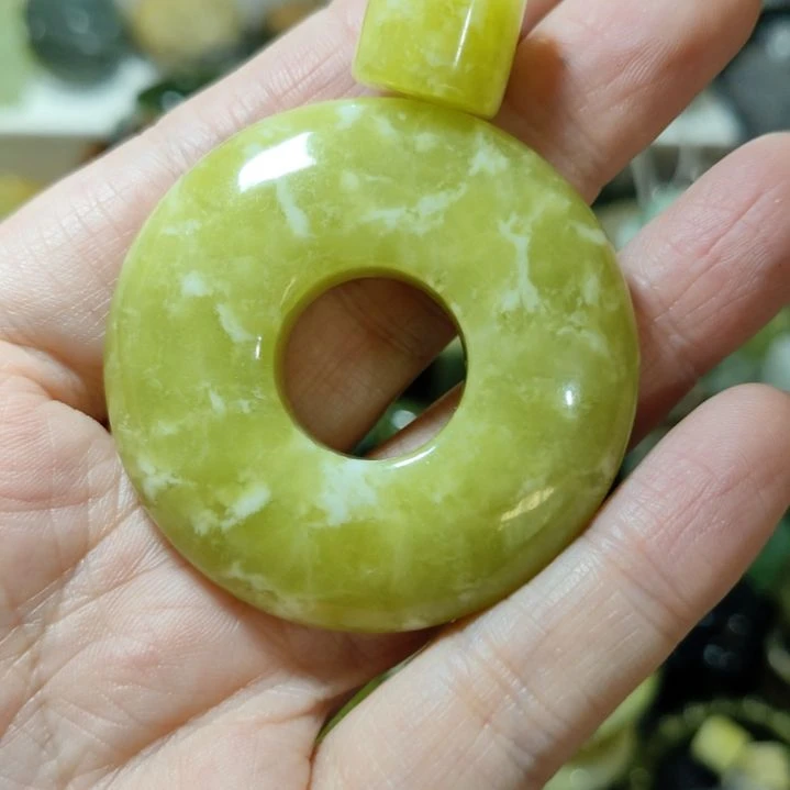 岫玉平安扣未镶嵌