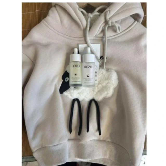 310290韩版潮牌 《精华液组合》 韩版时尚卫衣打底衫