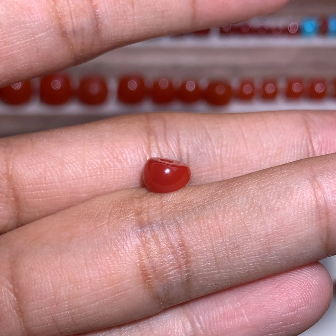南红玛瑙未镶嵌斜切7