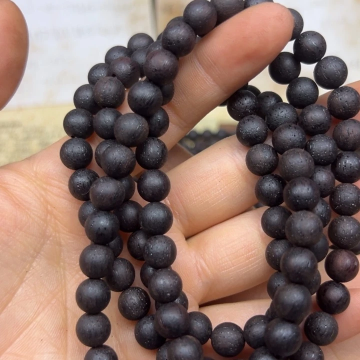 降真香手串/手链降真香08-108圆珠红黑油结晶