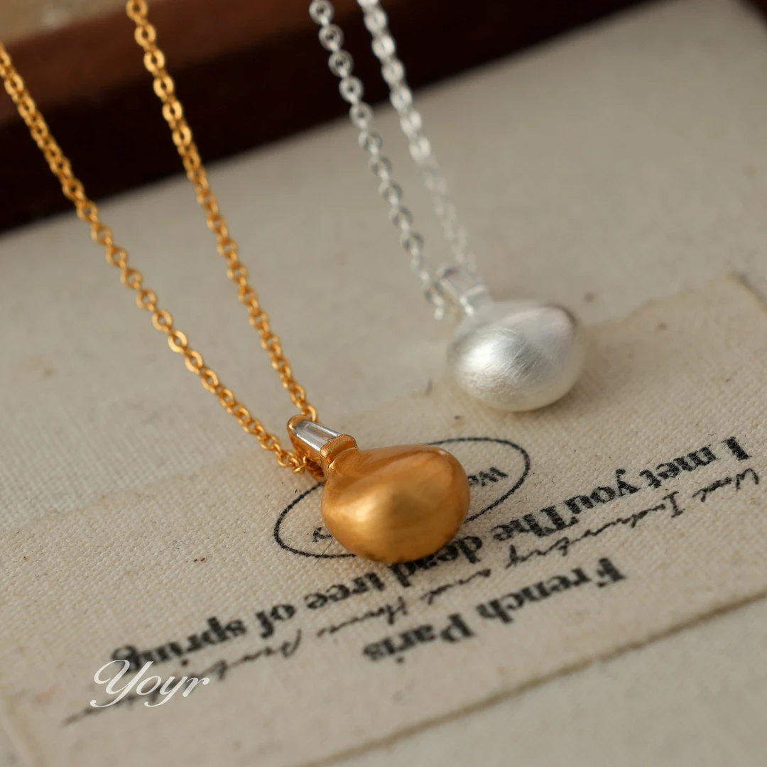 YOYR 黄铜项链 钱袋子项链新年喜庆好寓意轻奢小众设计感锁骨链