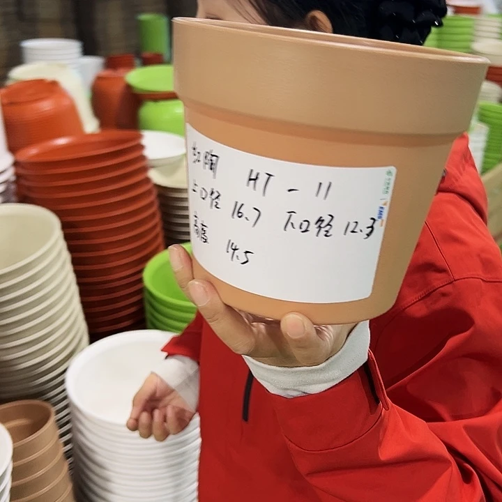 正品红陶口16.7高14.5卡其色无托6只