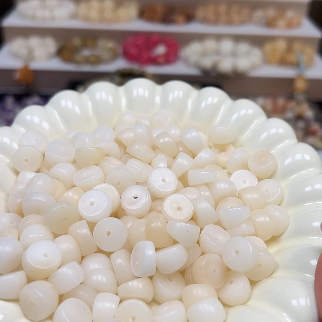 手串菩提根/象牙果微瑕卡12白色大肠150颗