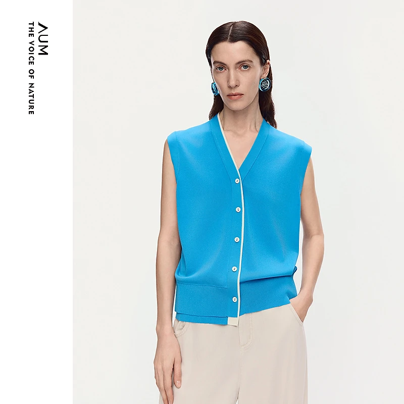 AUM针织背心M1FZ2S81M