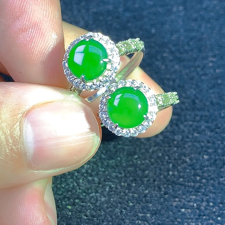 翡翠银S925镶嵌颈饰