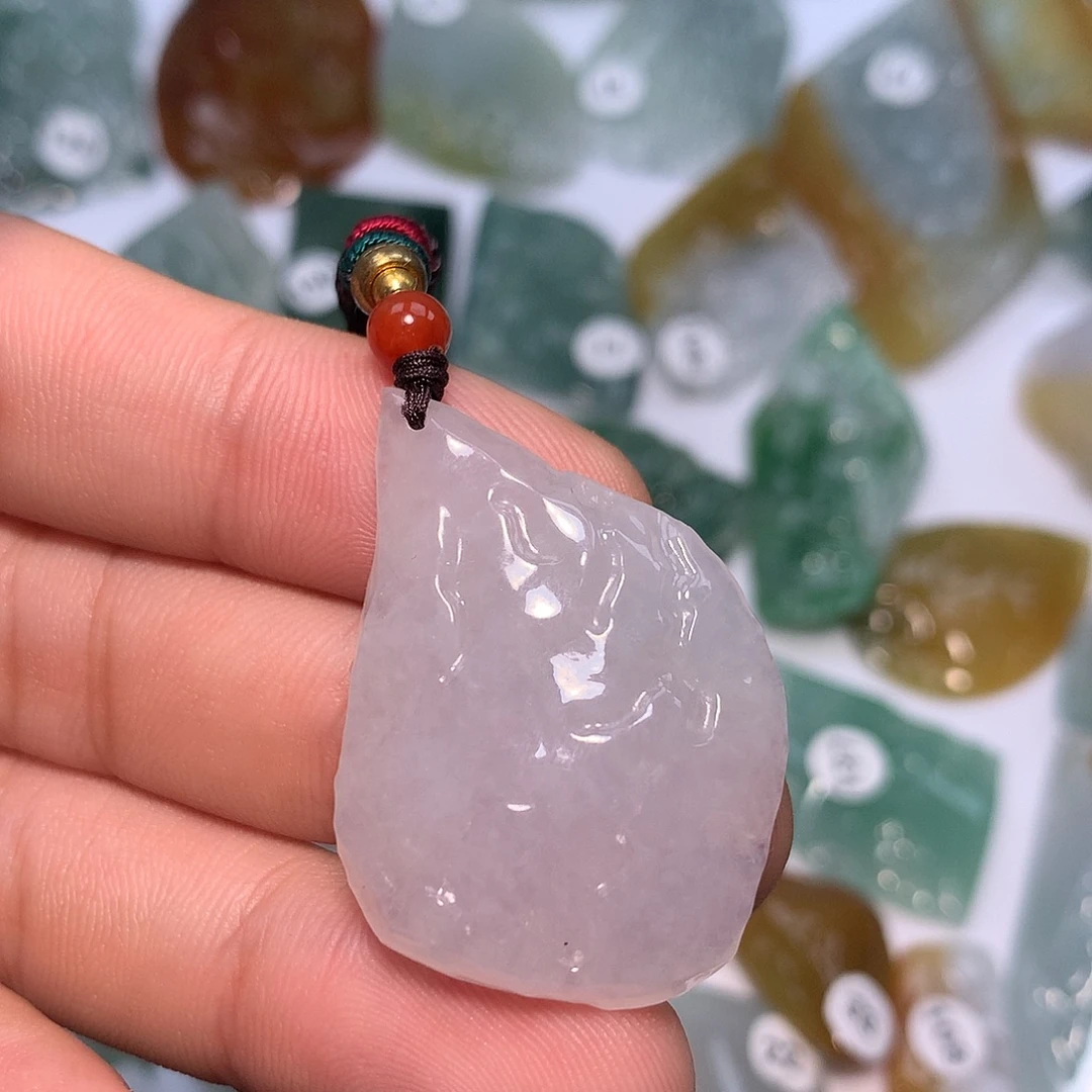 颈饰未镶嵌翡翠冰胶随行