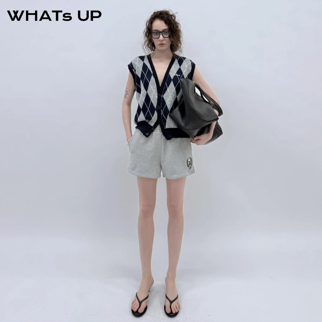 BONBOM 25FW 设计师品牌 无袖菱格马甲 WHATsUP