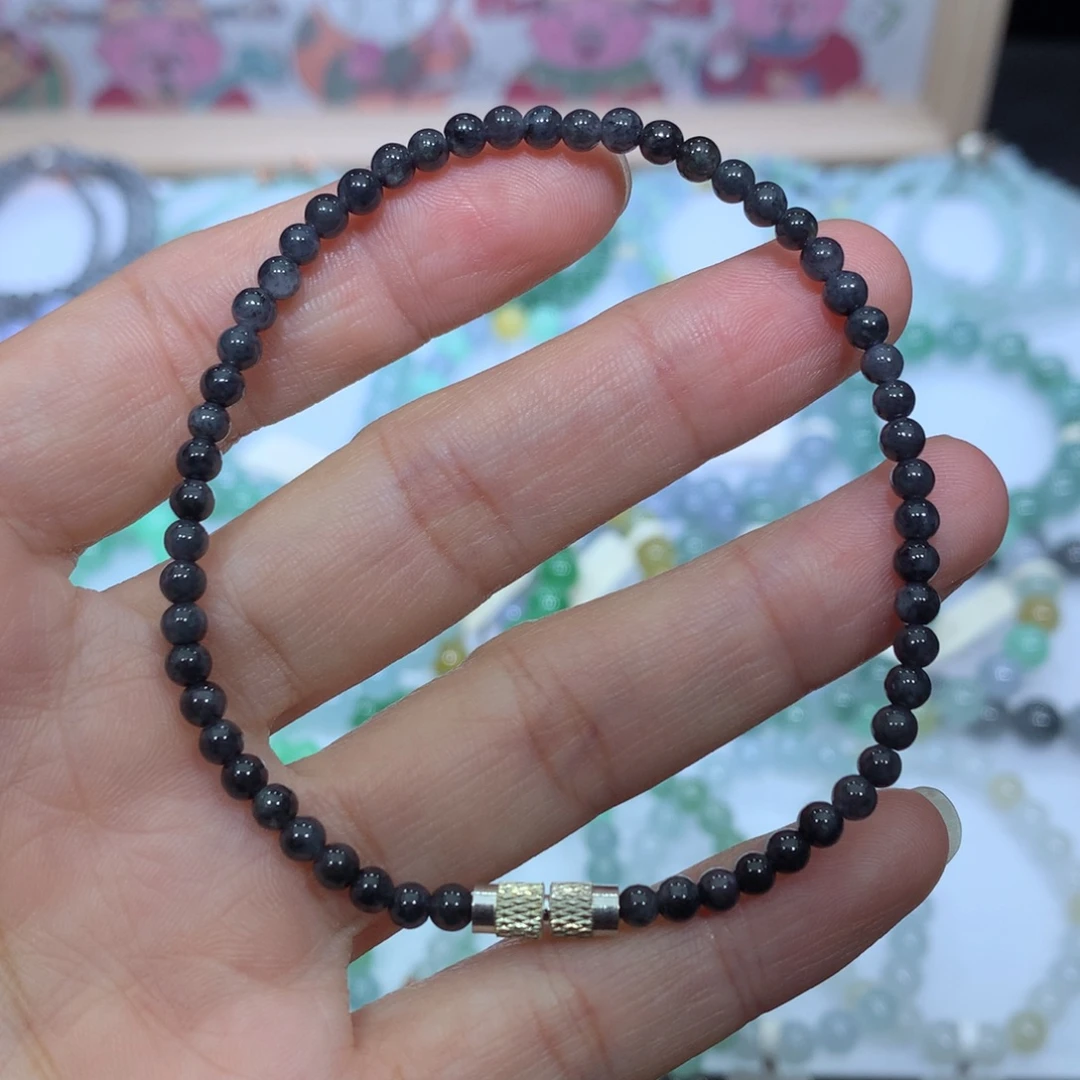 翡翠未镶嵌手链天然