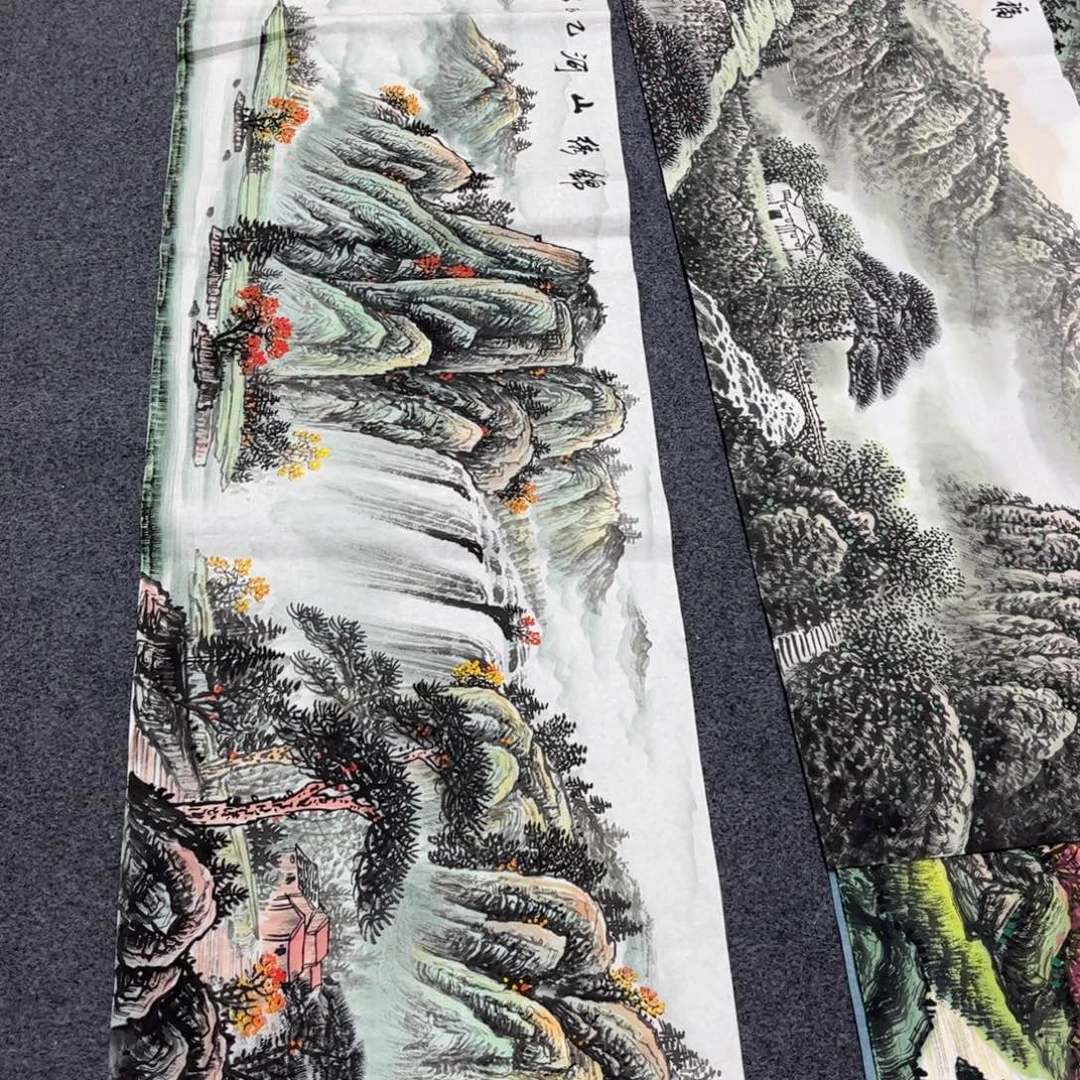 杜***会国画国画山水作品欣赏