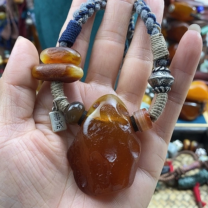 未镶嵌项链蜜蜡项链