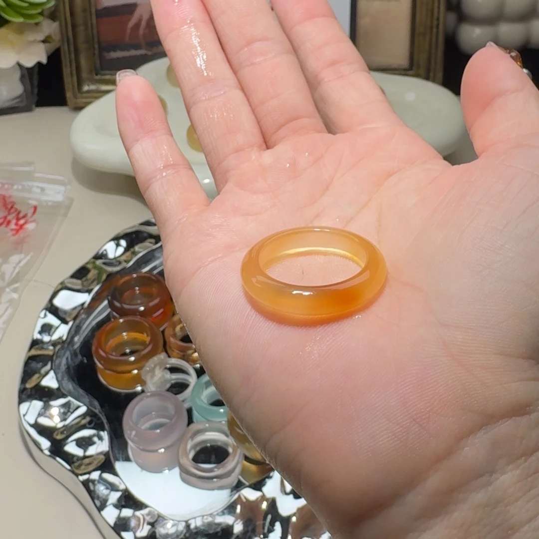 玛瑙/玉髓未镶嵌戒圈