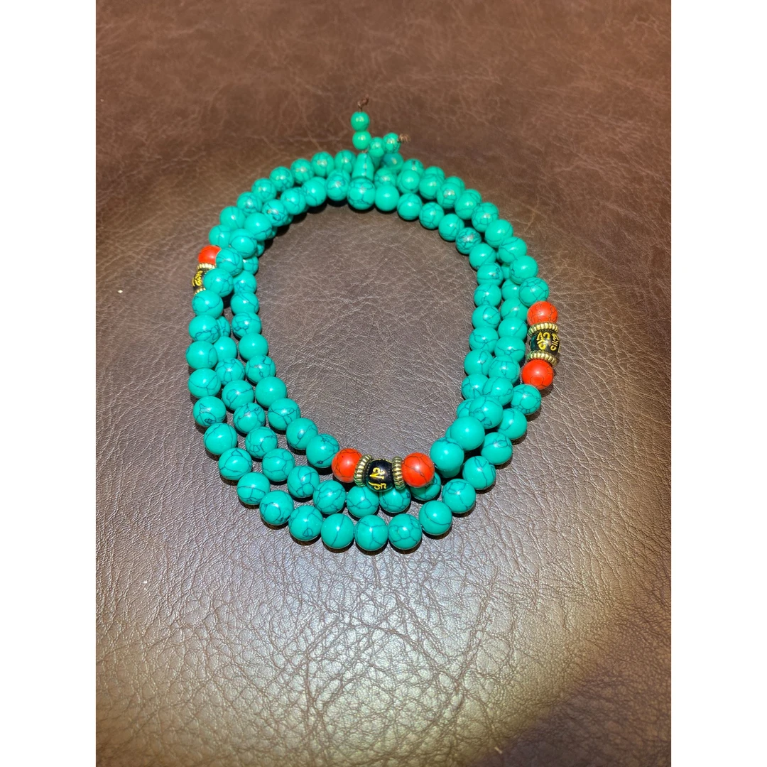 合成金属手链 561高瓷青松 8mm精品手串yw561（无礼盒）