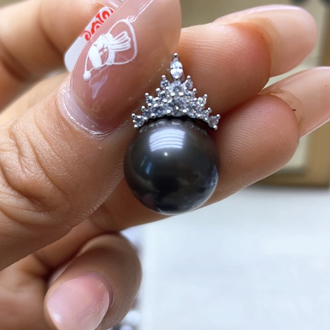 海水珍珠颈饰银S925镶嵌