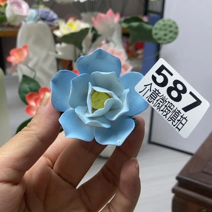 陶瓷手工制作陶瓷花