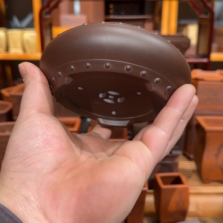 紫砂花盆原矿紫泥