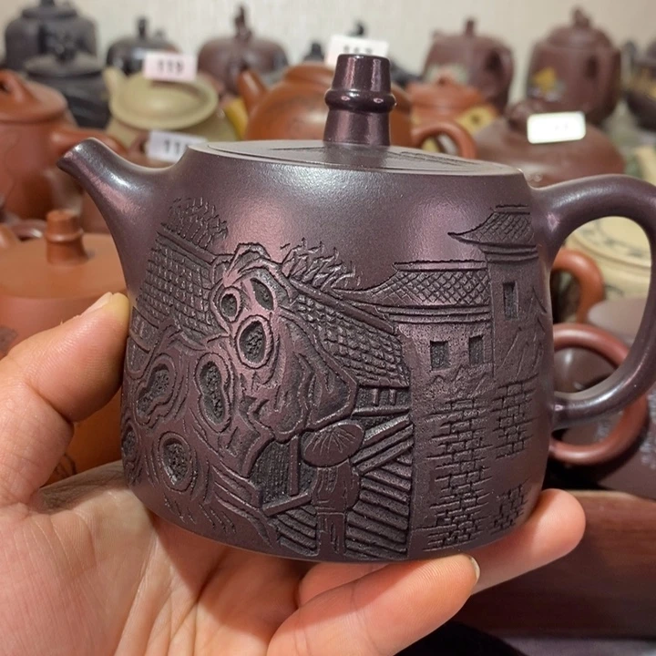 紫砂茶壶茗****馆精工制作