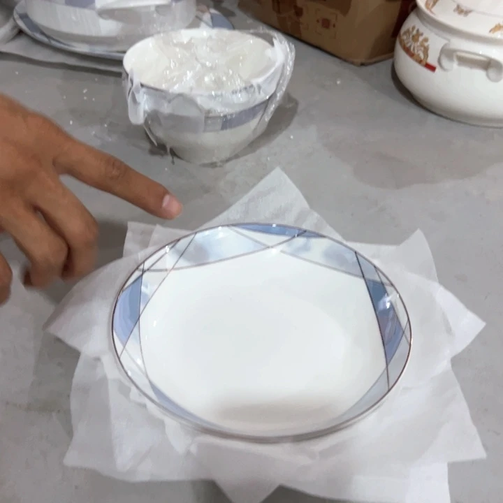 45%以上骨粉骨瓷璀璨深盘5个装