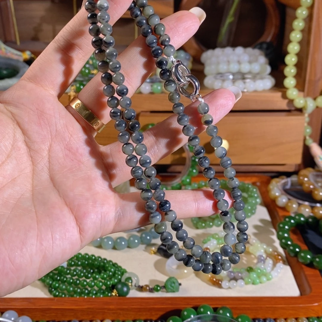 和田玉未镶嵌手链