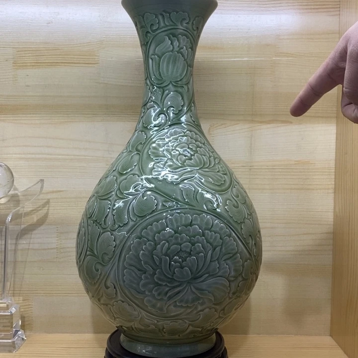 青瓷直口玉壶春瓶