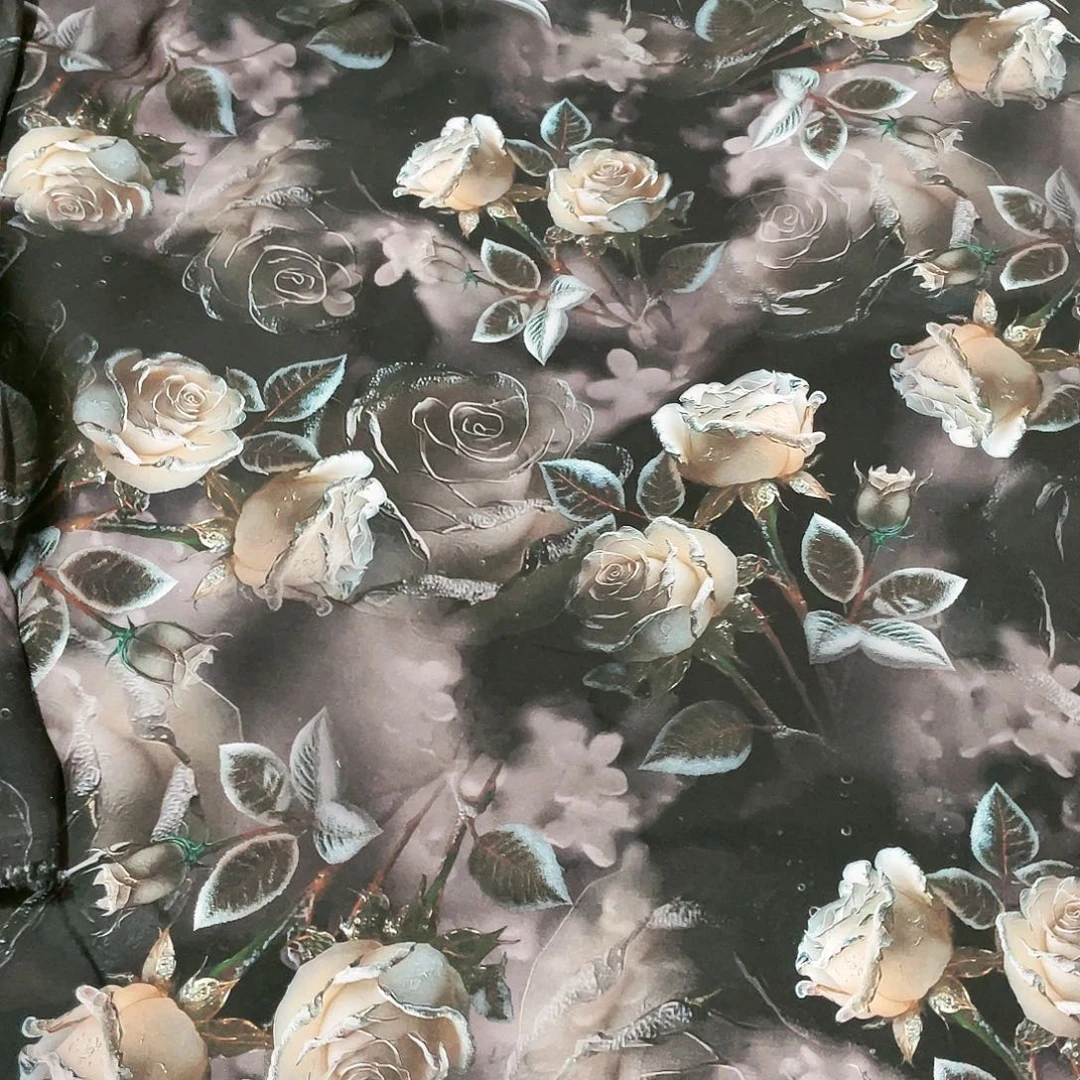 一米价数码人棉贡缎1.5米宽果子布艺地卷