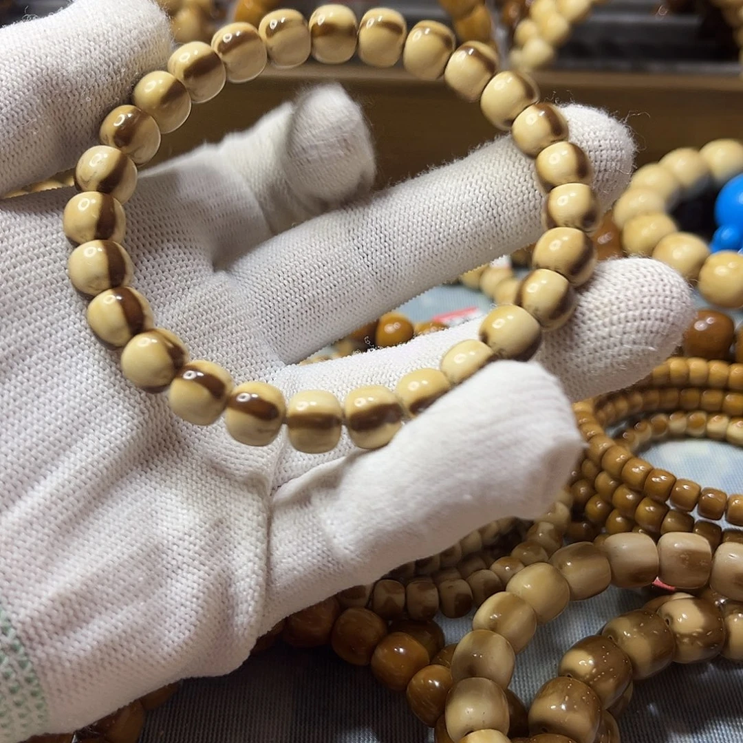 紫金鼠手串9x8三花实心老型紫金鼠