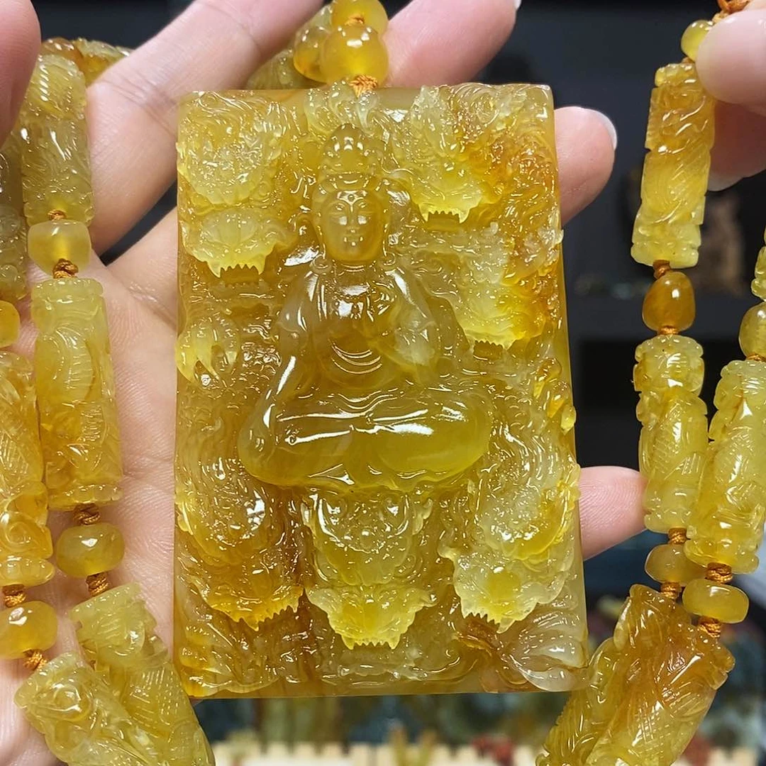 未镶嵌岫玉挂件吊坠项链