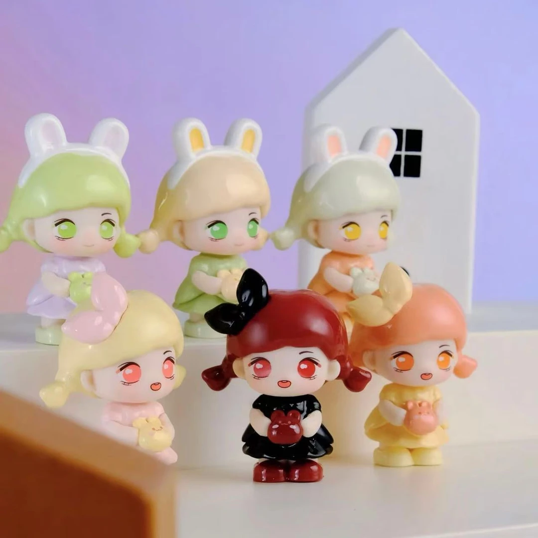 SANMI 三咪兔潮玩公仔萌粒可做钥匙扣