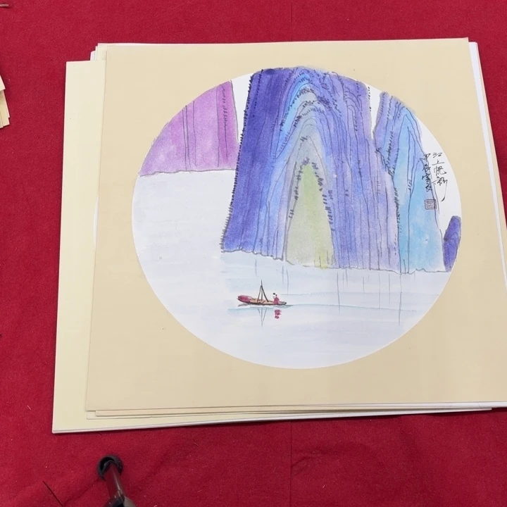 国画花鸟等图案组成图案