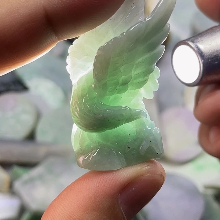 颈饰未镶嵌翡翠天然翡翠