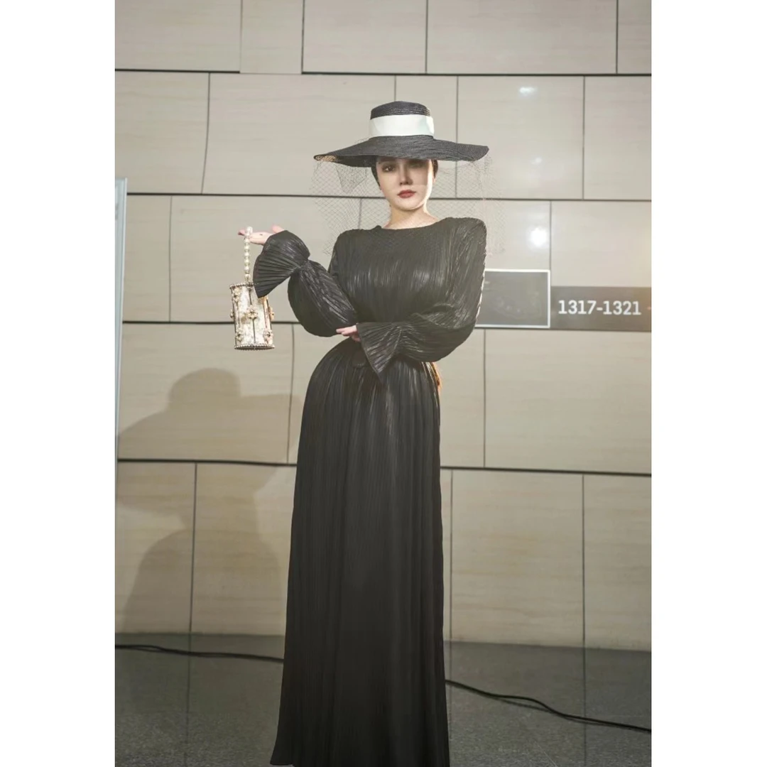 【星姐推荐】星原创高级定制【巴黎情调】设计师款小众轻奢名媛连衣裙