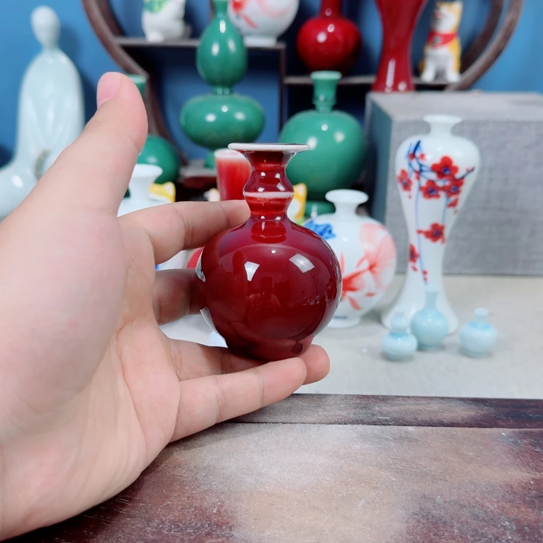陶瓷手工小花器摆件