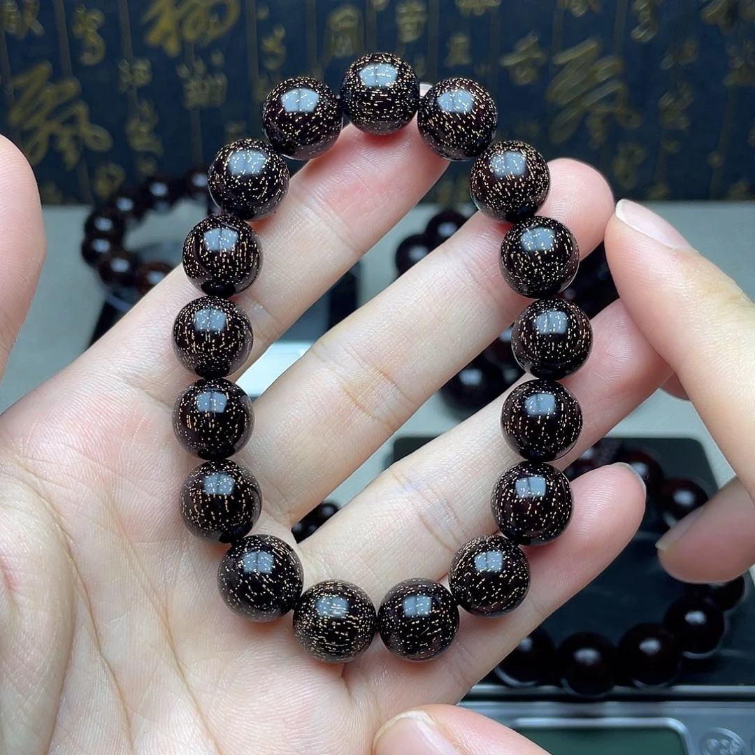 檀香紫檀（小叶紫檀）1.2 17颗 爆满金星