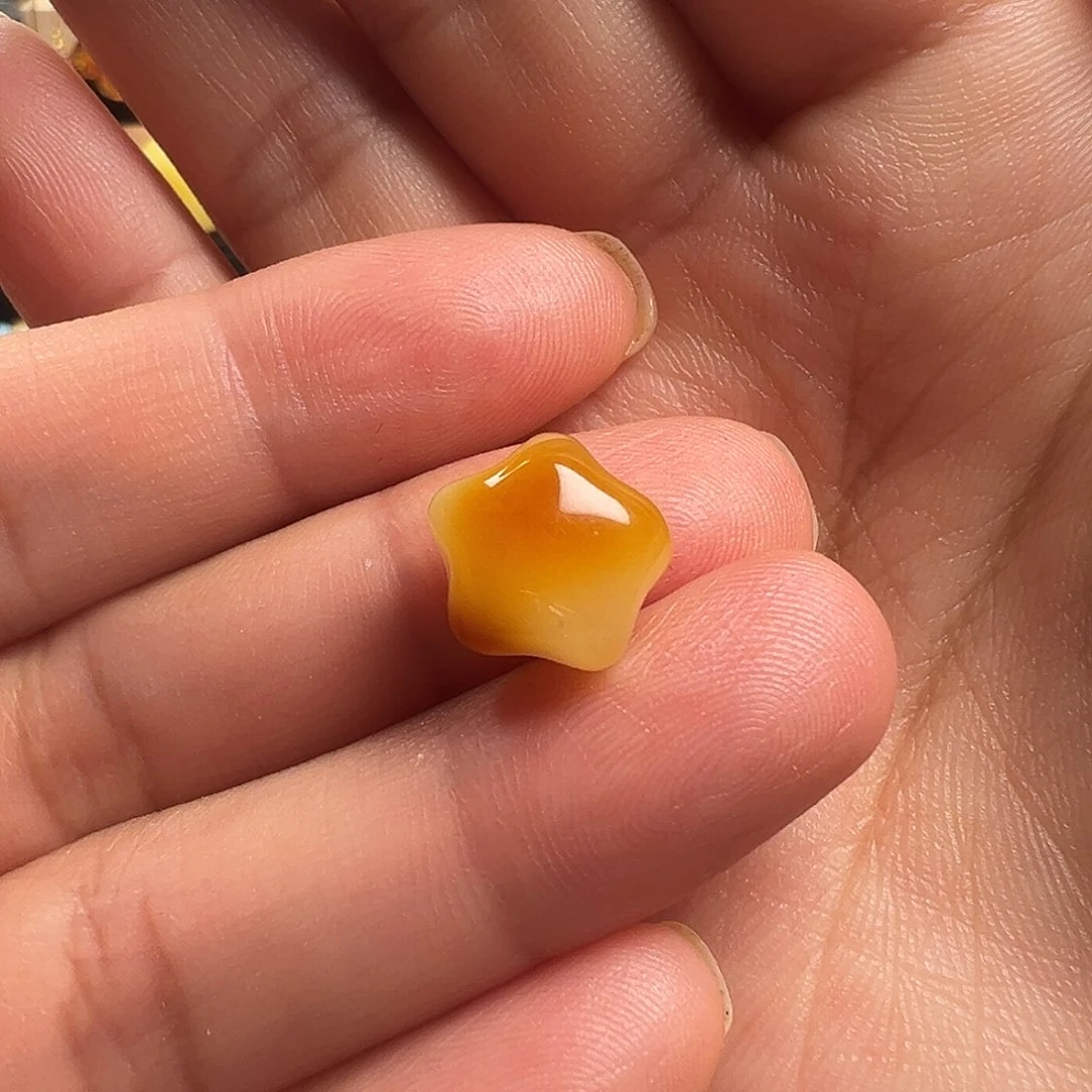 蜜蜡颈饰未镶嵌星星（打孔不退换）