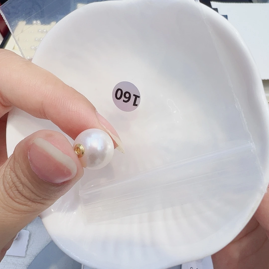 银S925镶嵌耳饰淡水珍珠