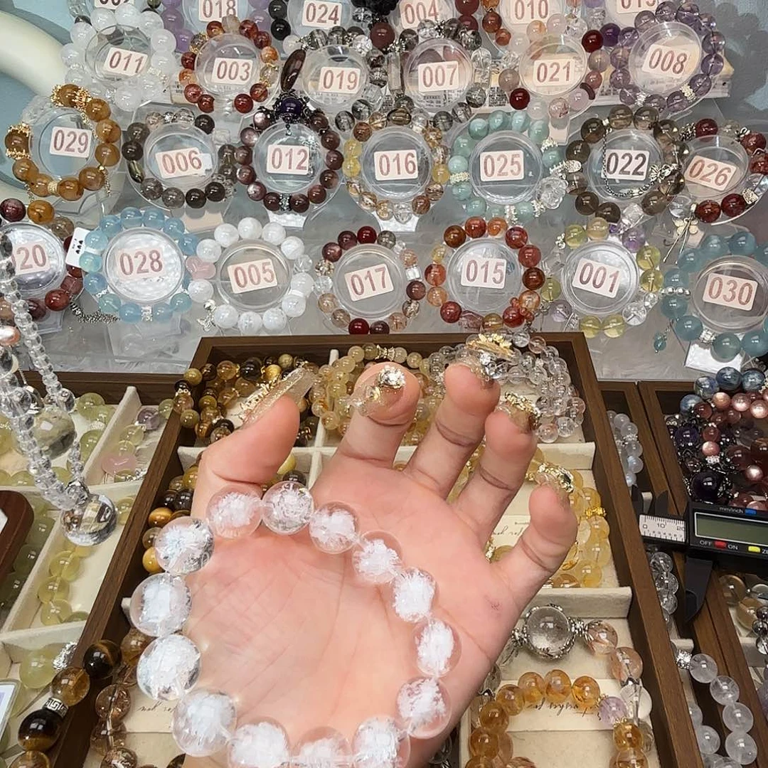 提***兽银S925镶嵌水晶手链