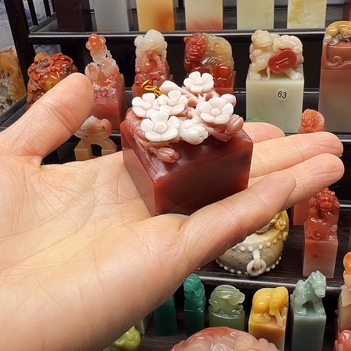 寿山石印石寿山石手工雕刻