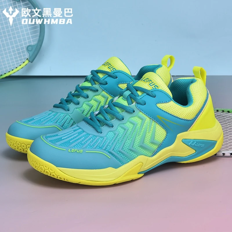 欧文黑曼巴缓震碳板专业羽毛球鞋男款网面透气运动鞋比赛训练球鞋