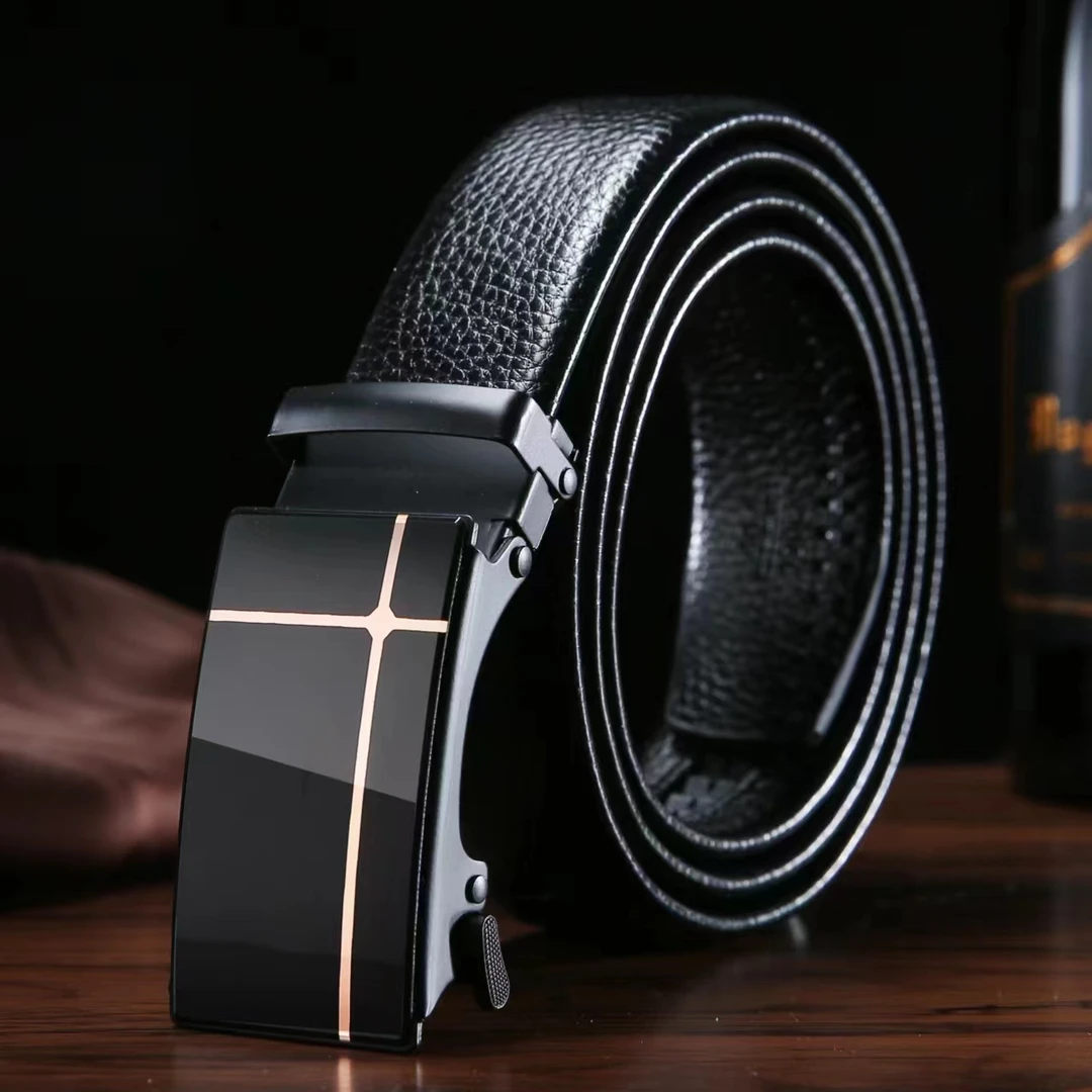 新款男士真皮腰带高档商务皮带男款自动扣裤腰带中青年百搭皮带