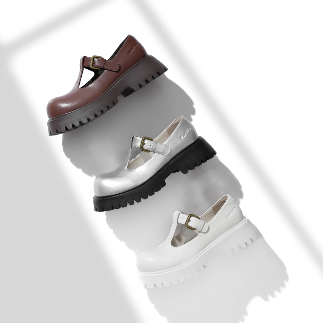 2025春款上新原创首发真皮单鞋敲软敲舒适防滑软底轻便女单鞋5L17