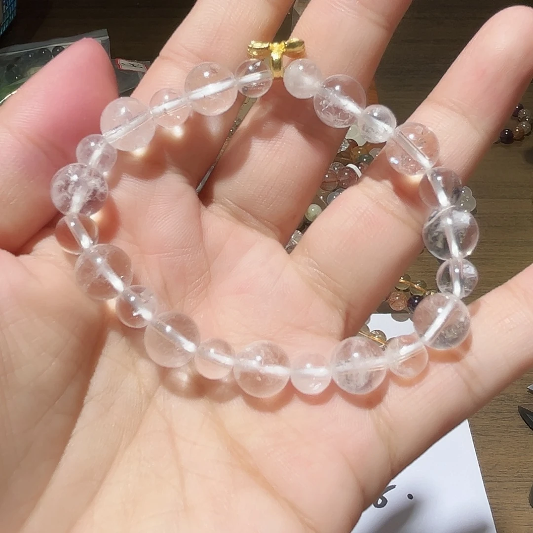 水晶手链未镶嵌满天星原创白啊赛28号