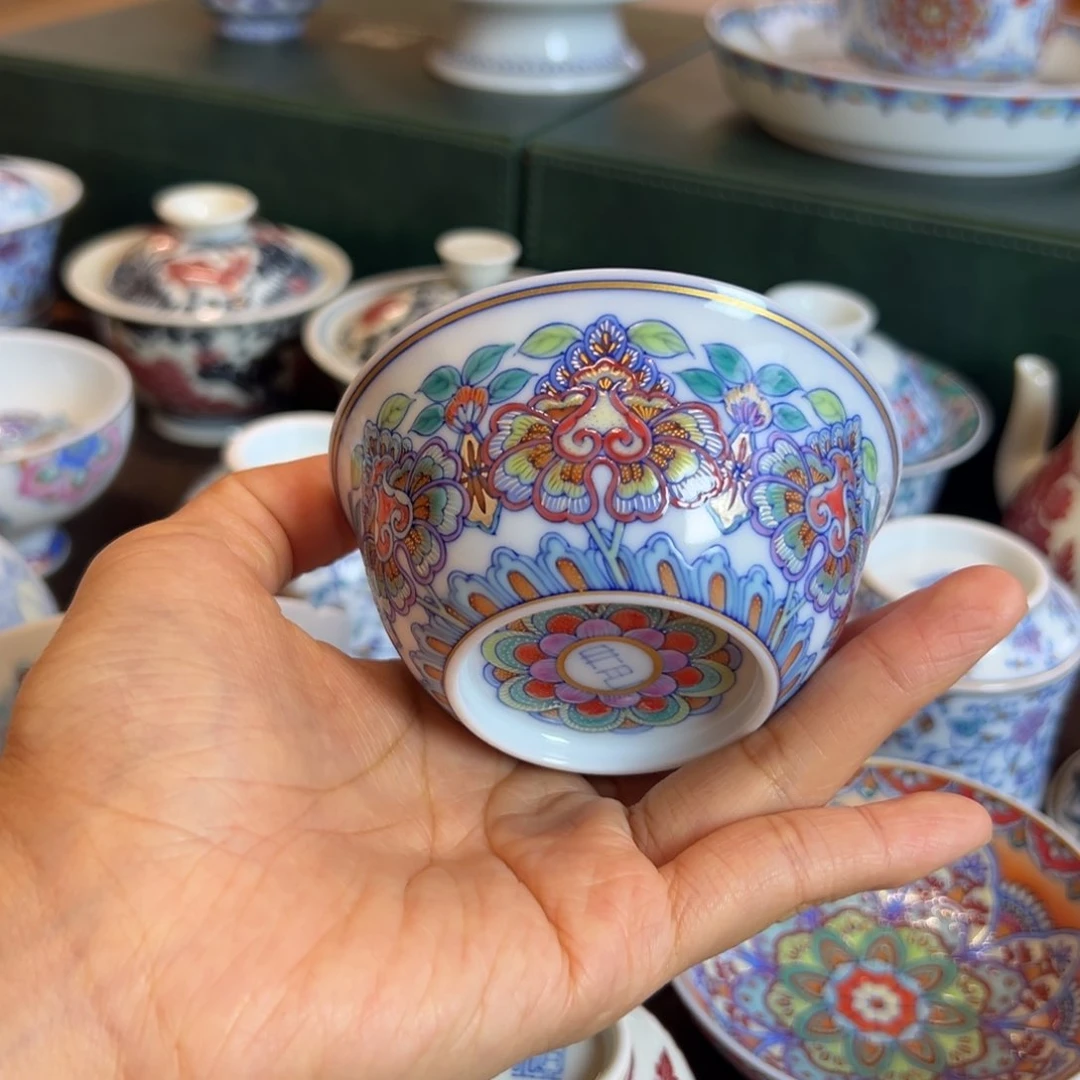 H冉月观隐石榴花满绘