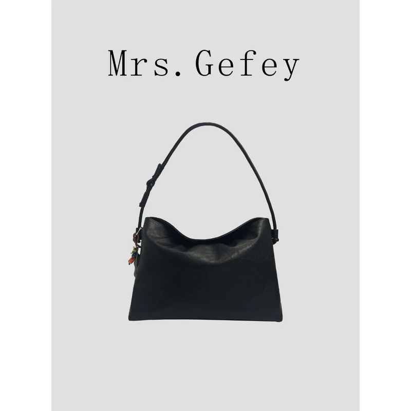 【Mrs.Gefey】新款简约包包斜挎包百搭女士单肩通勤包