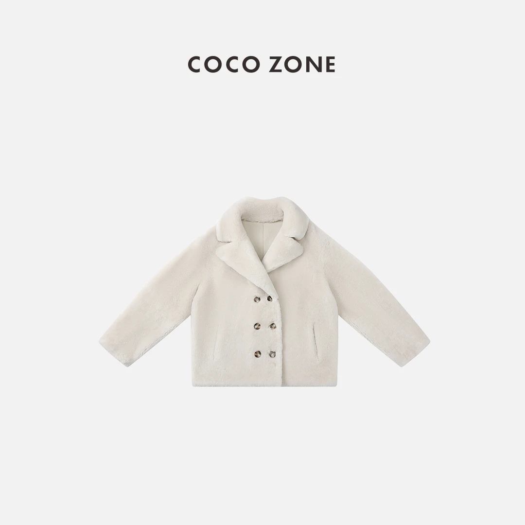COCO ZONE 刘一一 秋冬休闲大翻领时尚皮草 23C30195