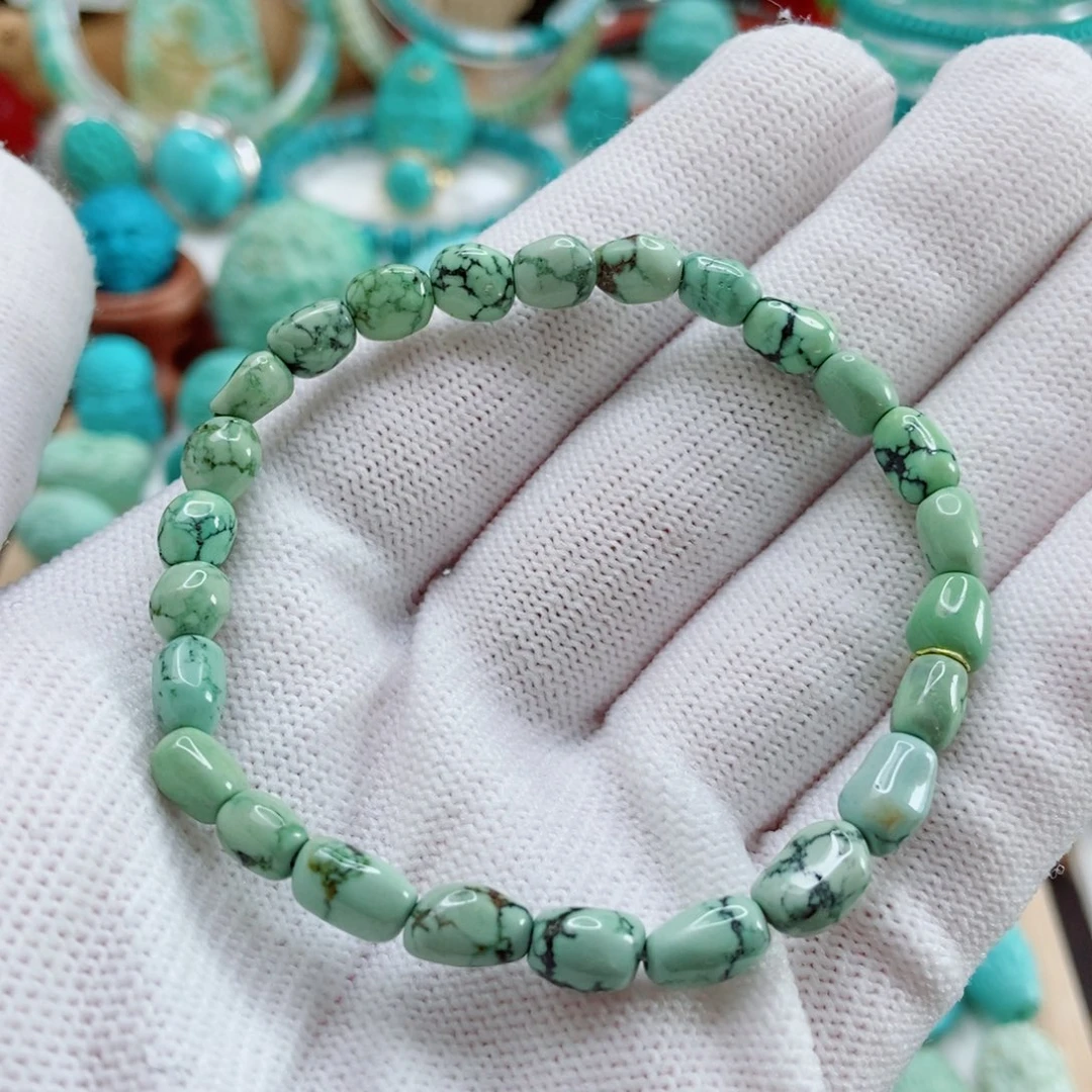 绿松石未镶嵌随型手串