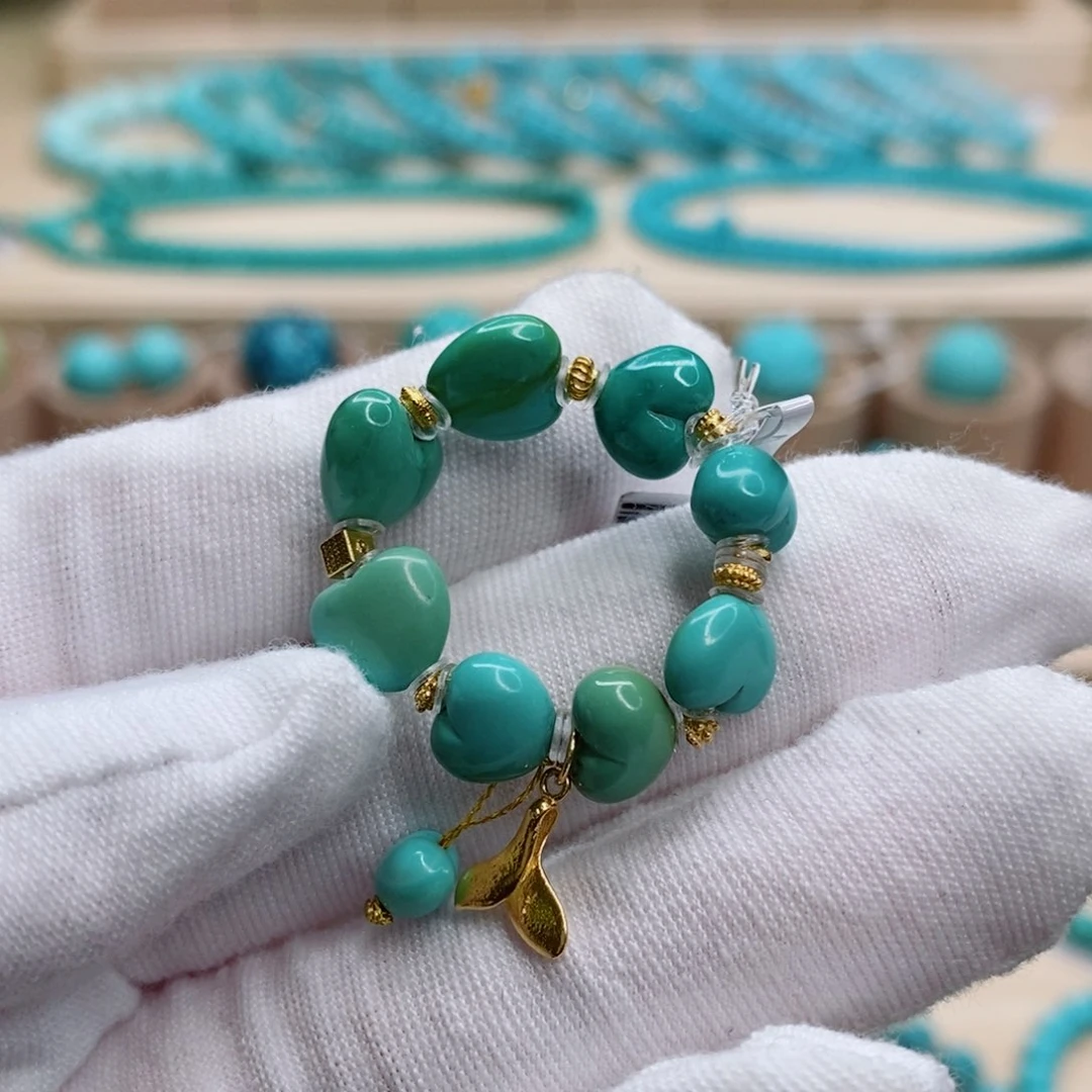 绿松石珠宝奇石未镶嵌