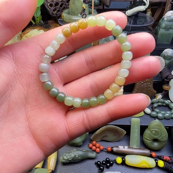 和田玉未镶嵌手链