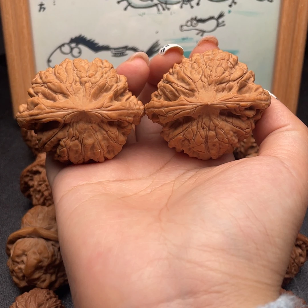 吊坠文玩核桃52全品麒麟纹官帽